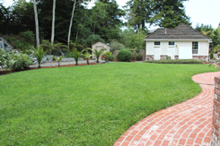 Brick path